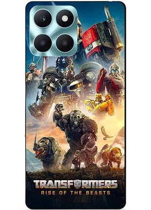 Чехол силиконовый бампер для huawei honor x6a с картинкой звероботы трансформеры transformers