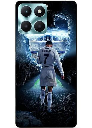 Чехол силиконовый бампер для huawei honor x6a с рисунком ronaldo роналдо