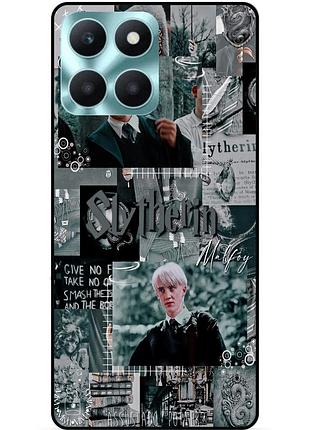 Чехол силиконовый бампер для huawei honor x6a с рисунком slytherin слизерин драко малфой гарри поттер harry