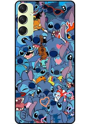 Чехол силиконовый бампер для samsung s23 fe лило и стич stitch