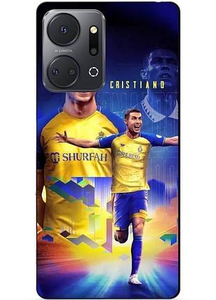 Силіконовий чохол бампер для huawei honor x7a з малюнком роналдо аль наср ronaldo