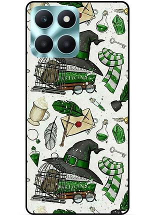 Чехол силиконовый бампер для huawei honor x6a с картинкой слизерин slytherin гарри поттер harry potter