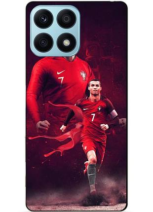 Чехол силиконовый бампер для huawei honor x8a с рисунком ronaldo португалия роналдо