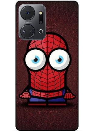 Чехол силиконовый бампер для huawei honor x7a с рисунком миньон человек паук spider man