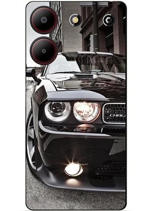 Чехол силиконовый бампер для zte blade a54 с рисунком dodge додж машина авто