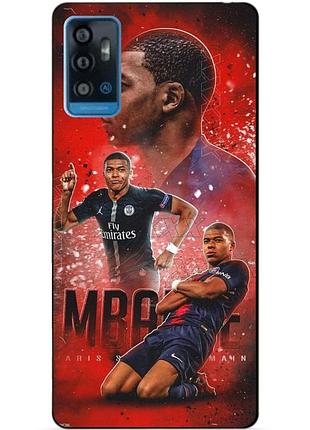 Чехол силиконовый бампер для zte blade a71 с рисунком мбаппе psg mbappe