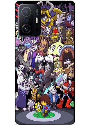 Силіконовий чохол бампер для xiaomi 11t / 11t pro з малюнком undertale андертейл