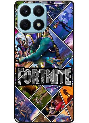 Чехол силиконовый бампер для huawei honor x8a с картинкой фортнайт fortnite