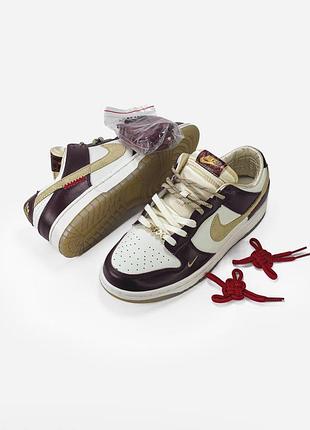 Nike dunk lx white/maroon