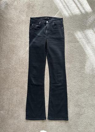Котонові штани кльош, тканина стрейч, розмір 38 denim sinsay