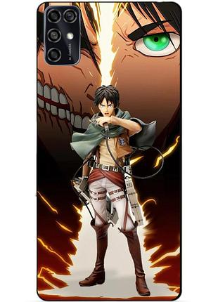 Чехол силиконовый бампер для zte blade v2020 smart с рисунком атака титанов attack on titan