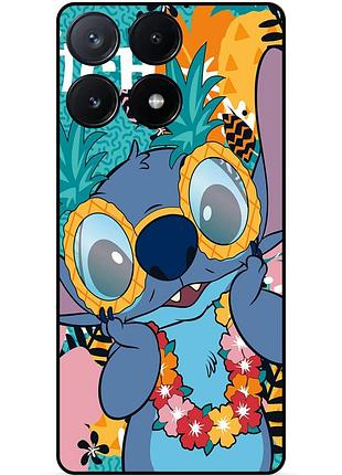 Силіконовий бампер чохол для xiaomi poco x6 pro 5g з малюнком стіч stitch