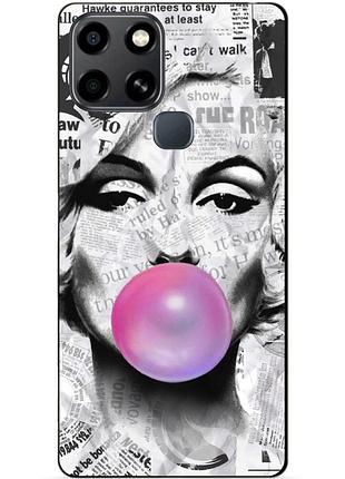 Силіконовий чохол бампер для infinix smart 6 з малюнком мерілін монро marilyn monroe