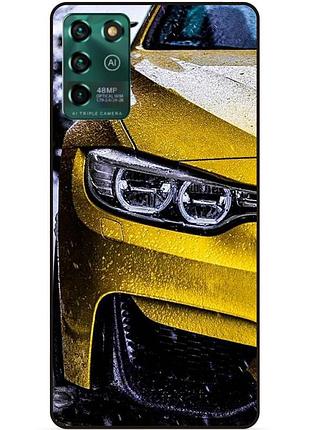 Силіконовий чохол бампер для zte blade v30 vita з малюнком bmw бмв машина авто