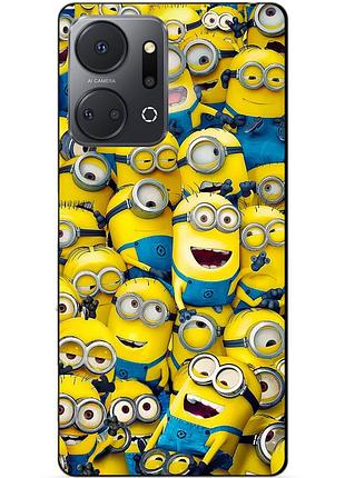 Силіконовий чохол бампер для huawei honor x7a з малюнком міньйони minion