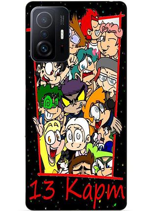 Чехол силиконовый бампер для xiaomi 11t / 11t pro комикс 13 карт