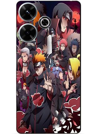 Чехол силиконовый бампер для xiaomi redmi 13 с рисунком наруто naruto аниме