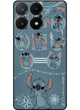 Силіконовий бампер чохол для xiaomi poco x6 pro 5g з картинкою стіч stitch