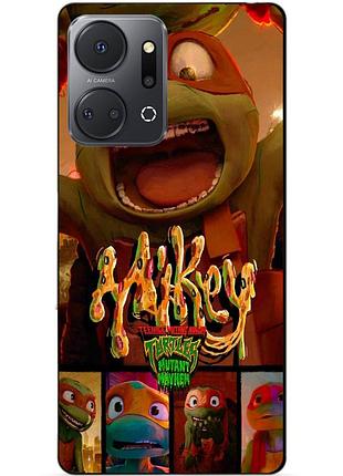 Силіконовий чохол бампер для huawei honor x7a з малюнком майки mikey черепашки ніндзя
