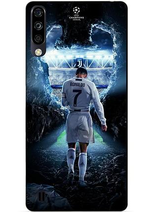 Чехол силиконовый бампер для zte blade a7 2020 с рисунком ronaldo роналдо