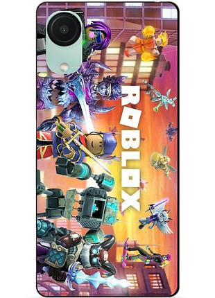 Силіконовий чохол бампер для samsung a03 core з картинкою роблокс roblox