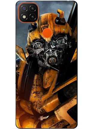 Чехол силиконовый бампер для xiaomi redmi 9c с рисунком бамблби bumblebee трансформеры