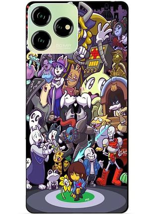 Чехол силиконовый бампер для zte blade v50 design с рисунком undertale андертейл