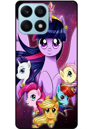 Силіконовий бампер чохол для huawei honor x8a з малюнком поні my little pony