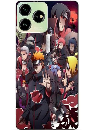 Чехол силиконовый бампер для zte blade v50 design с рисунком наруто naruto аниме