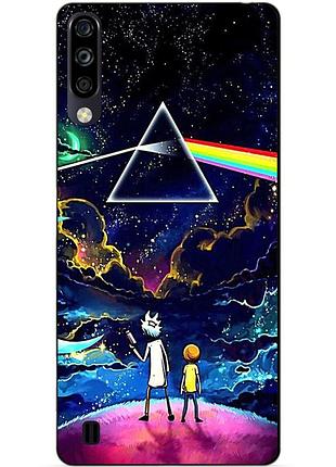 Чехол силиконовый бампер для zte blade a7 2020 с рисунком рик и морти rick and morty