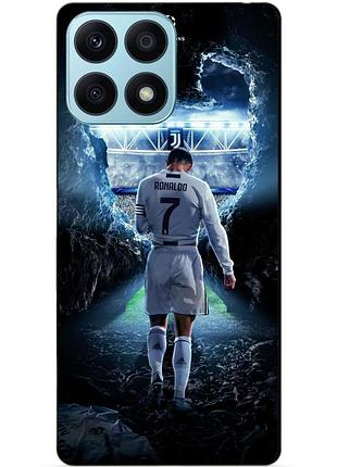 Чехол силиконовый бампер для huawei honor x8a с рисунком ronaldo роналдо