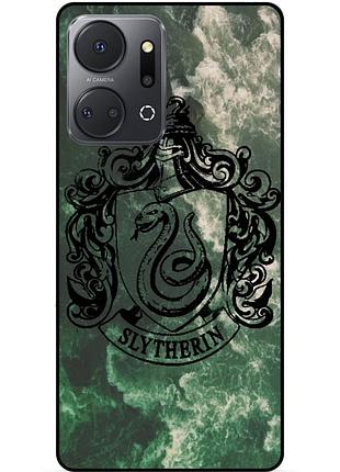 Чохол силіконовий бампер для huawei honor x7a з малюнком слизерин slytherin гаррі поттер harry potter