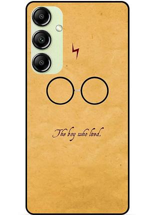 Чехол силиконовый бампер для samsung m52 с рисунком гарри поттер harry potter очки