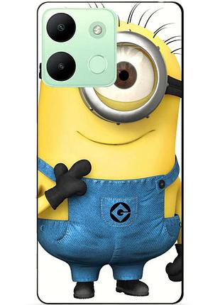 Чехол силиконовый бампер для infinix smart 7 hd с рисунком миньон кевин minion