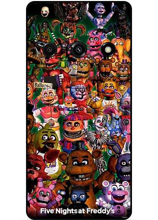 Чехол силиконовый бампер для xiaomi redmi a3 с рисунком аниматроники freddy фредди