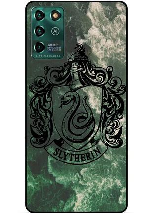 Чехол силиконовый бампер для zte blade v30 vita с рисунком слизерин slytherin гарри поттер harry potter