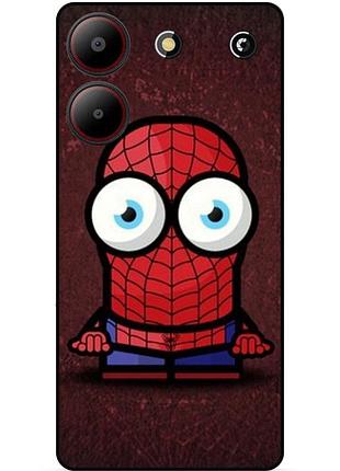 Силіконовий бампер чохол для zte blade a54 з малюнком міньйон людина-павук spider man