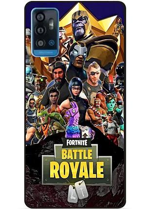 Силіконовий чохол бампер для zte blade a71 з малюнком фортнайт fortnite