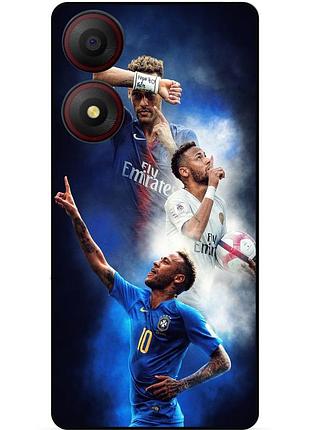 Чехол силиконовый бампер для zte blade a34 с рисунком neymar неймар