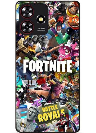 Чехол силиконовый бампер для zte blade a73 с картинкой fortnite фортнайт