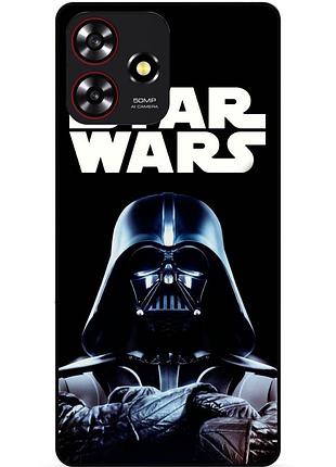 Силіконовий бампер чохол для zte blade a73 з малюнком star wars зоряні війни дарт вейдер