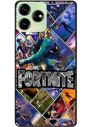 Силіконовий чохол бампер для zte blade v50 design з картинкою фортнайт fortnite