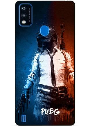 Силіконовий чохол бампер для zte blade a51 з малюнком pubg пабг