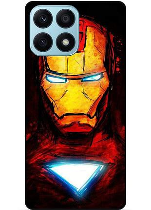 Силіконовий бампер чохол для huawei honor x8a з малюнком marvel марвел залізна людина iron man