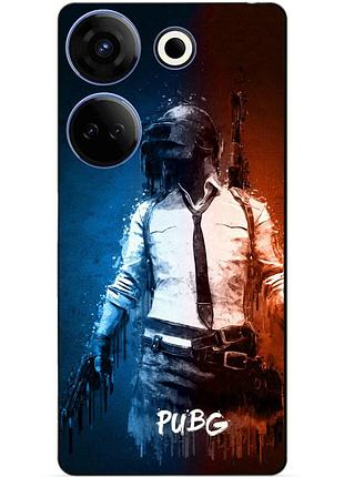 Силіконовий чохол бампер для tecno camon 20 pro з малюнком pubg пабг