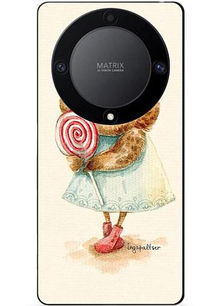 Чехол силиконовый бампер для huawei honor magic 6 lite с рисунком совушка