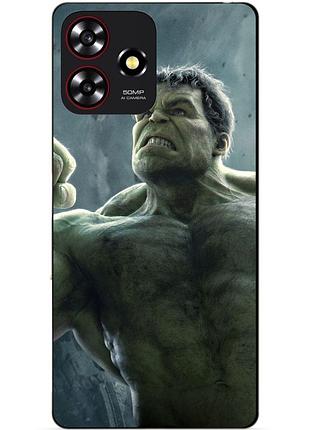 Силіконовий чохол бампер для zte blade a73 з малюнком халк marvel hulk