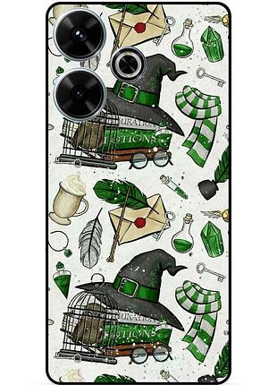 Чехол силиконовый бампер для infinix hot 30 (x6831) с картинкой слизерин slytherin гарри поттер harry potter