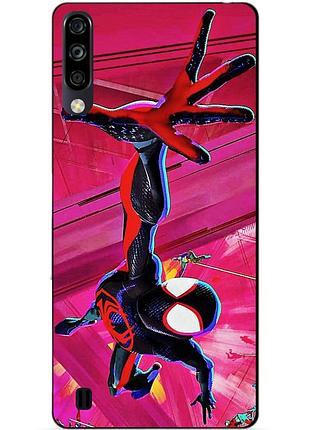 Чехол силиконовый бампер для zte blade a7 2020 с рисунком spider man человек паук майлз моралес