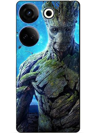 Силіконовий чохол бампер для tecno camon 20 pro з малюнком грут groot стражі галактики